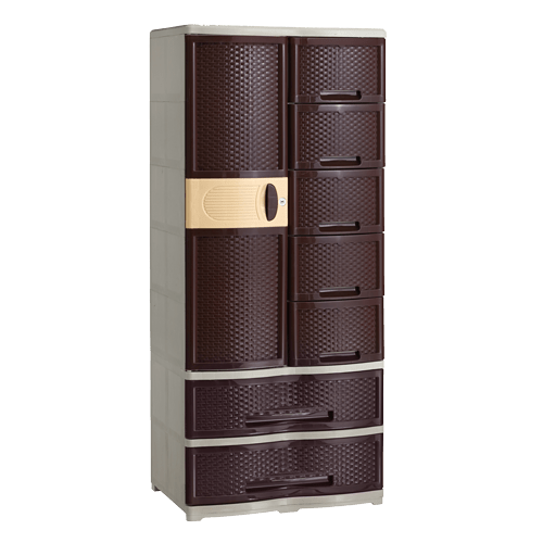 Hills Rattan Closet with 2 Drawer Jolly Plastic