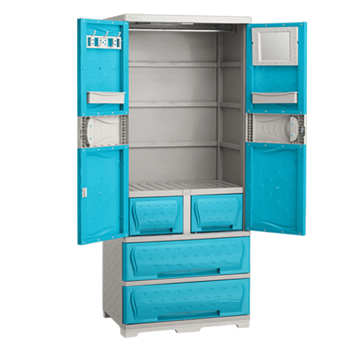 Ruby Closet with 2 Big Drawer Jolly Plastic