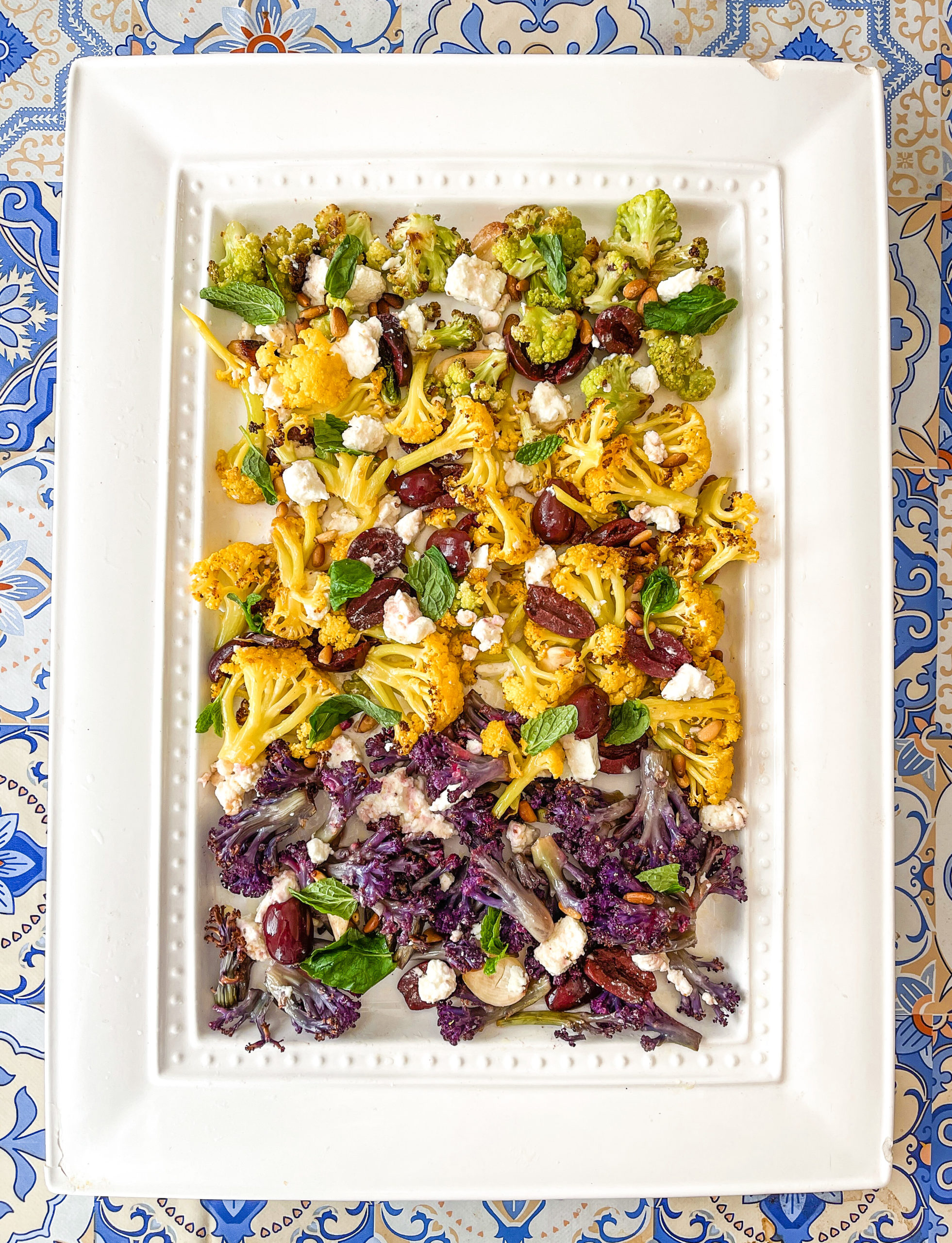 Mediterranean Roasted Cauliflower With Feta and Olives Jolly Tomato
