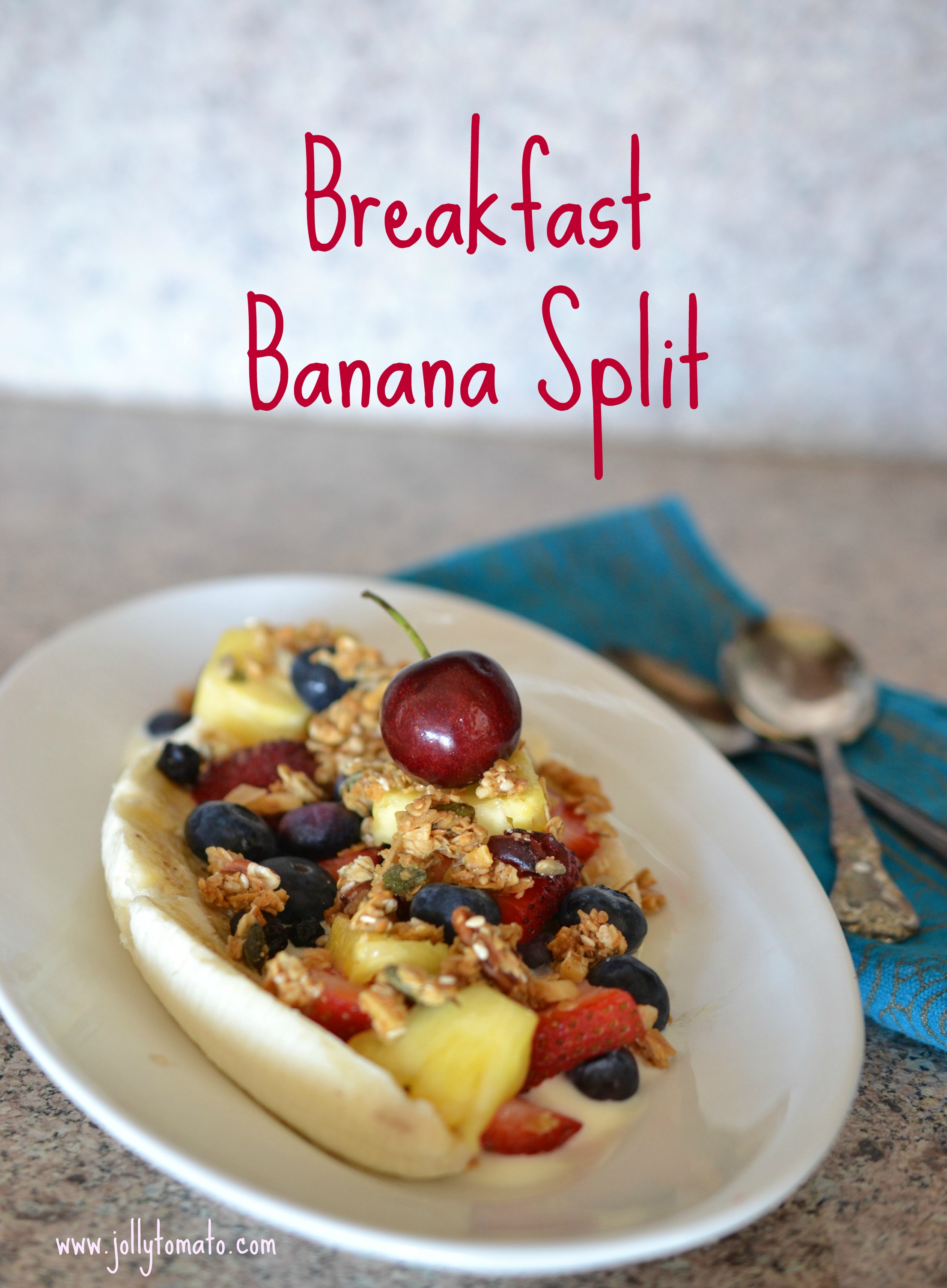 Breakfast Banana Splits Jolly Tomato