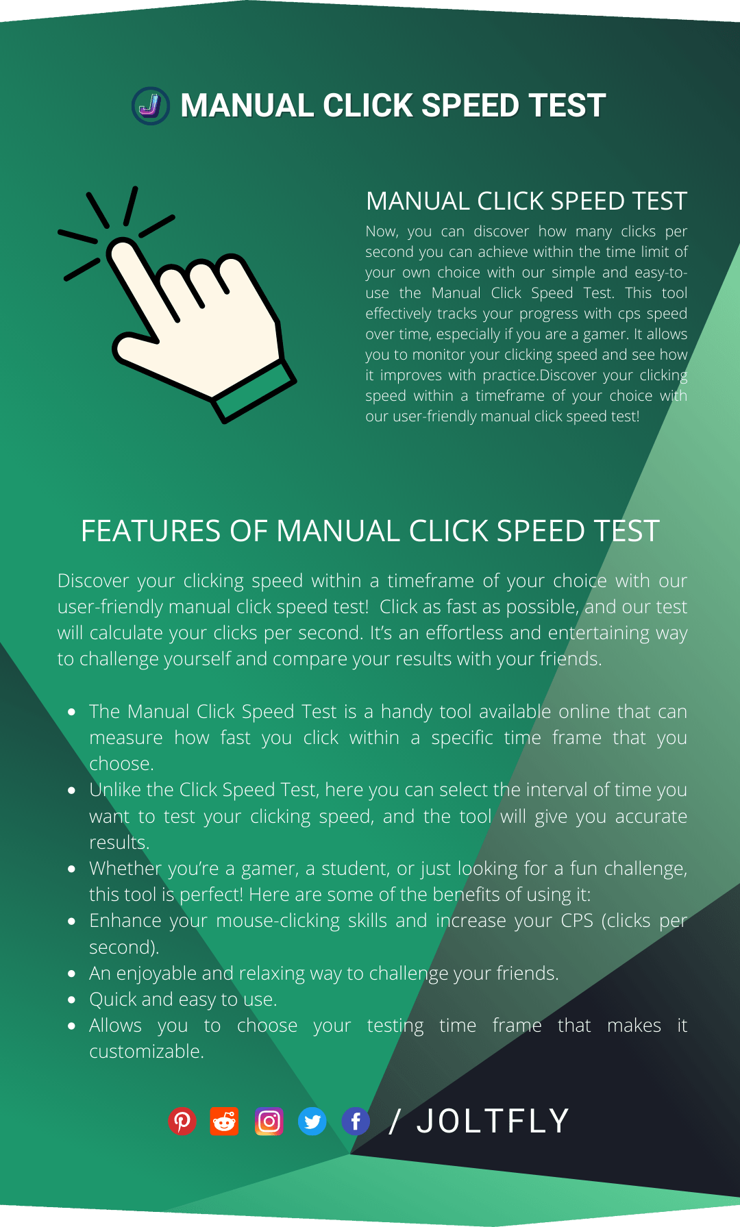 Manual Click Speed Test Joltfly