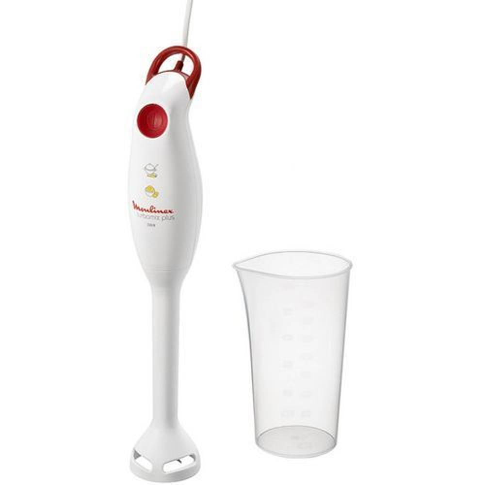 Moulinex DD100141 Turbo Mix Plus Hand Blender 350 Watts, White جملتي