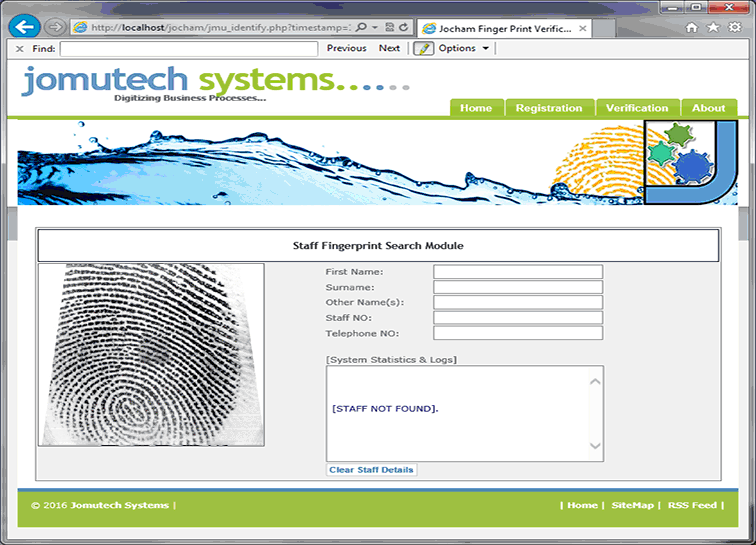 PHP  Biometrics Authentication using Multiple Fingerprint Scanners
