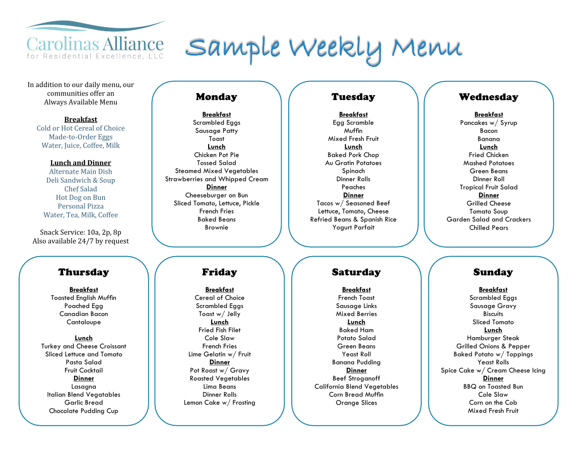 Dining Jonas Ridge Assisted Living