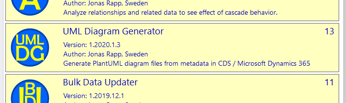 UML Diagram Generator for Microsoft Dataverse – JonasR.app