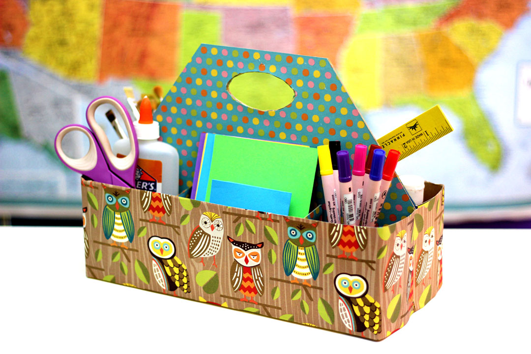 DIY Supply Caddy Made from Cereal Boxes Jonathan Fong Style