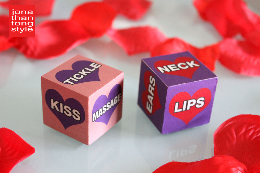 DIY Love Dice for Valentine’s Day made with Craft Attitude Jonathan