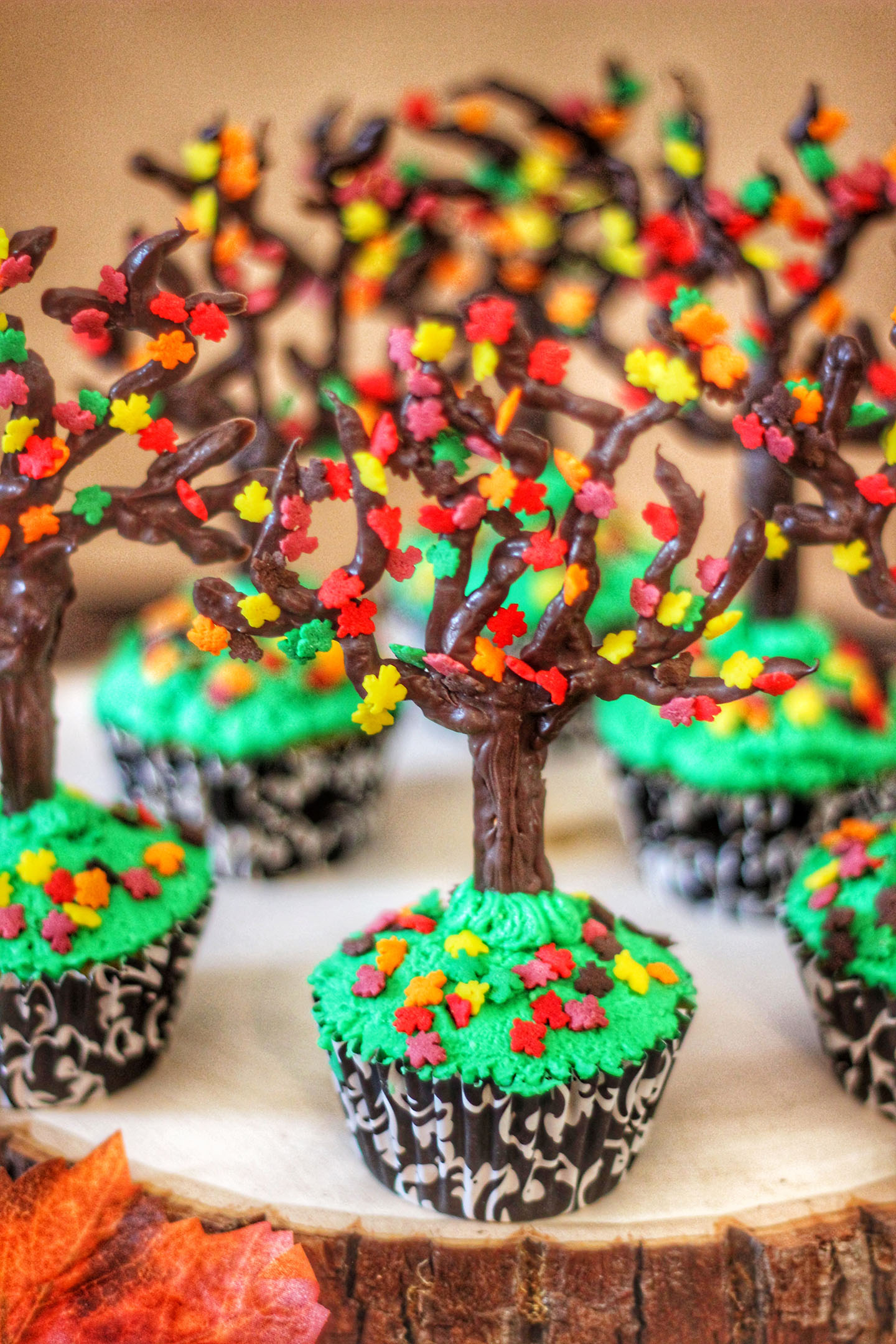 Fall Tree Cupcakes Jonathan Fong Style