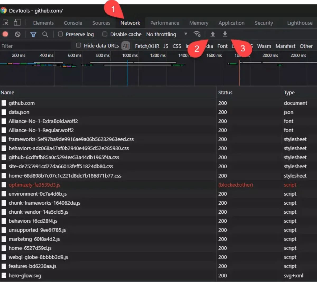 Creating a HAR file with Angular