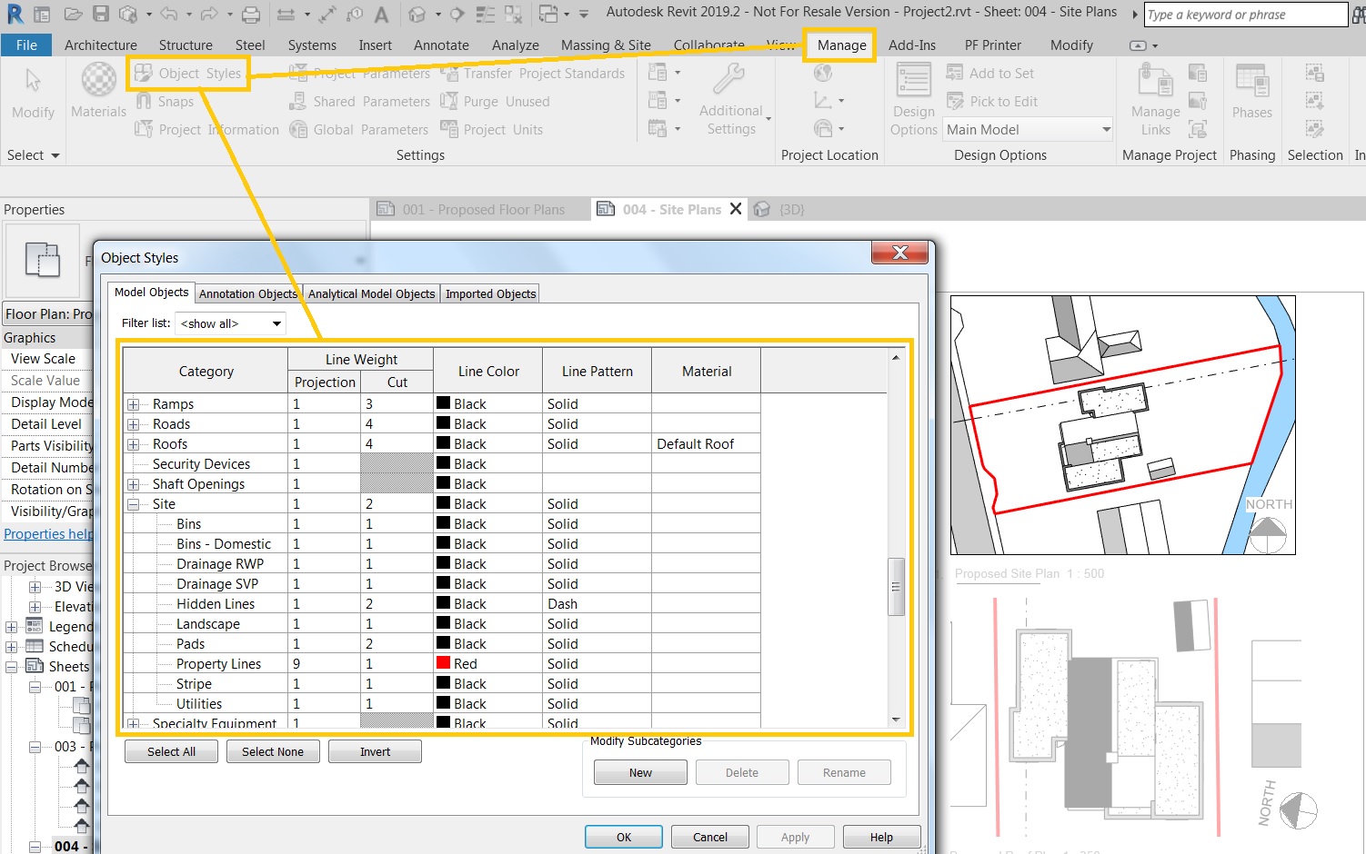 » Revit Property Lines Edit