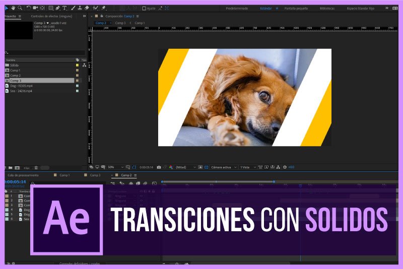 Como crear transiciones en After Effects (Con Solidos) Tutorial