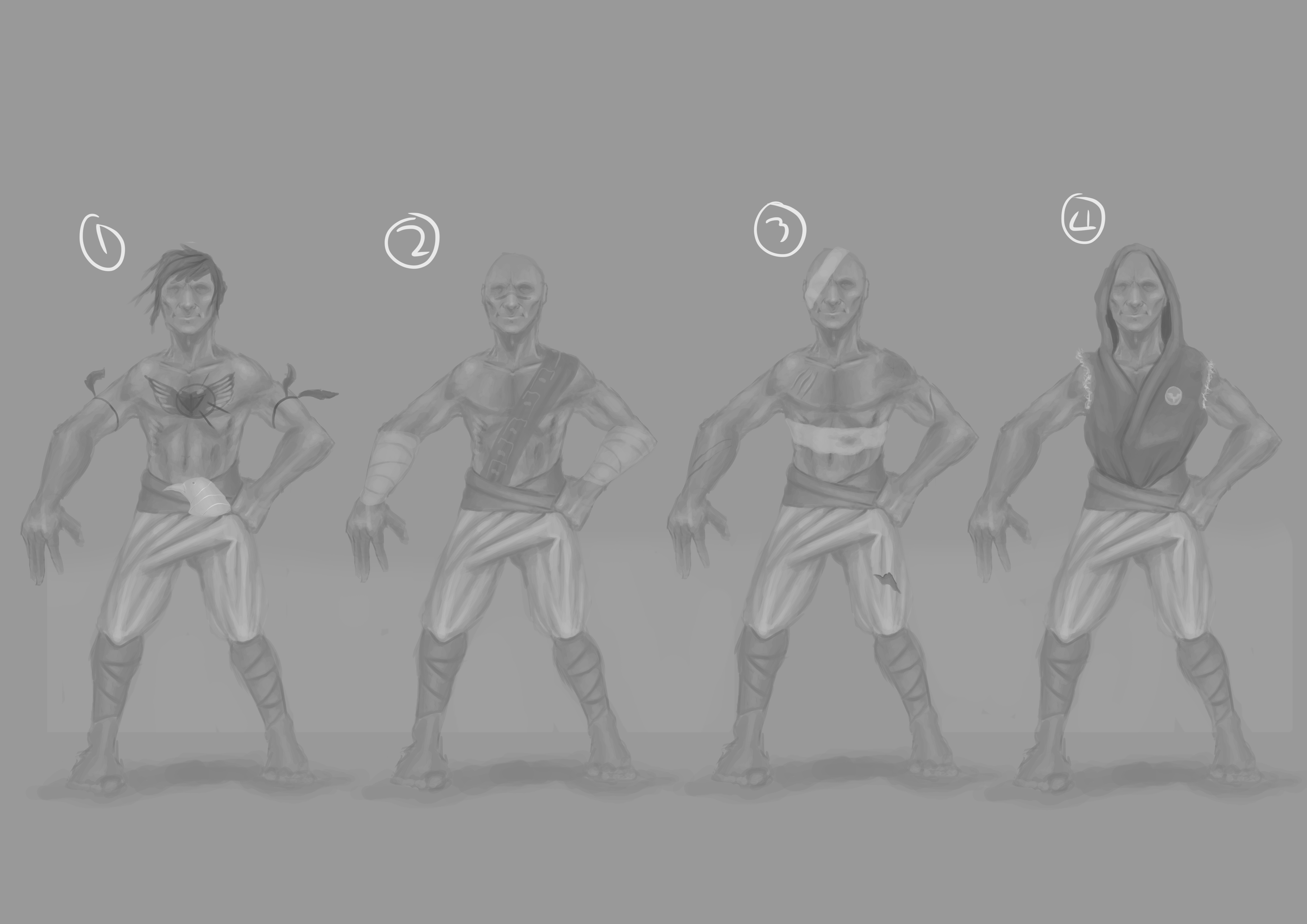 Quick Character Concept Martial Artist jonathan Scott's Illustration