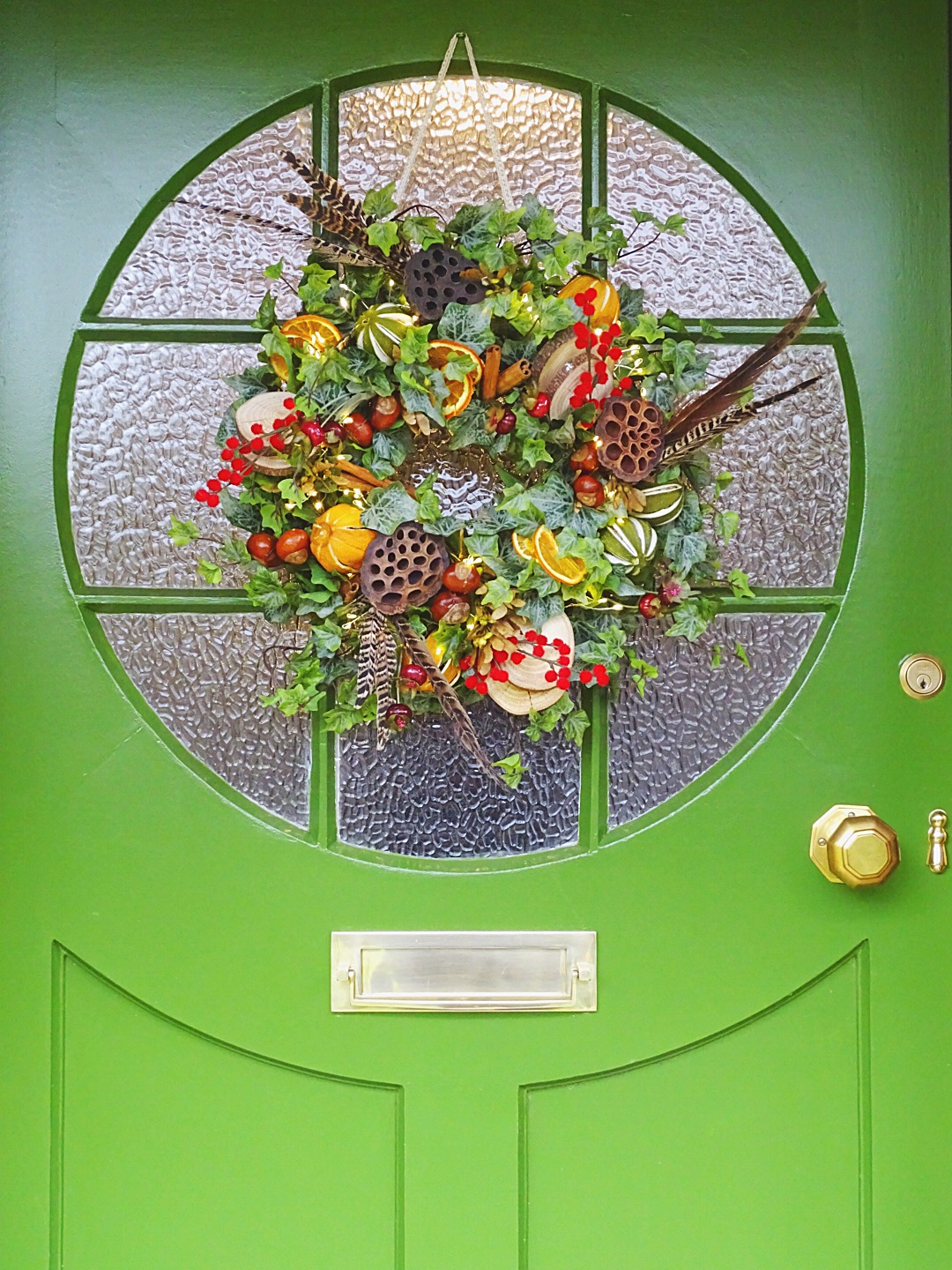 Woodland Christmas Wreath How to style a Christmas wreath with a festive woodland theme