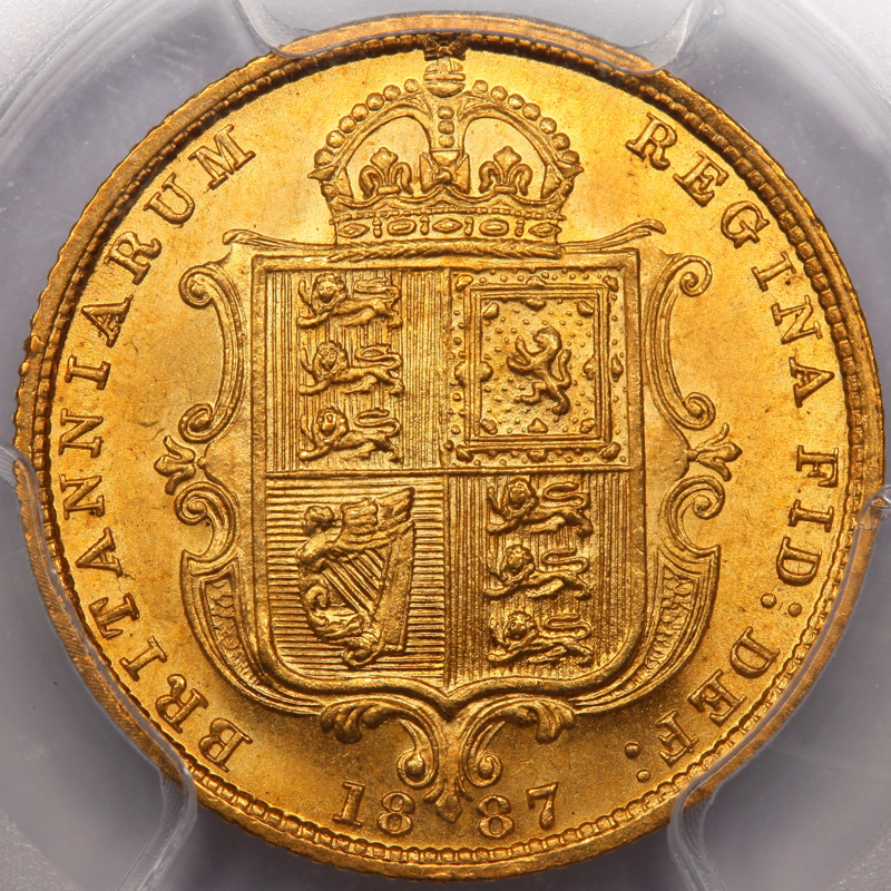1887 QUEEN VICTORIA HALF SOVEREIGN Jon Blyth