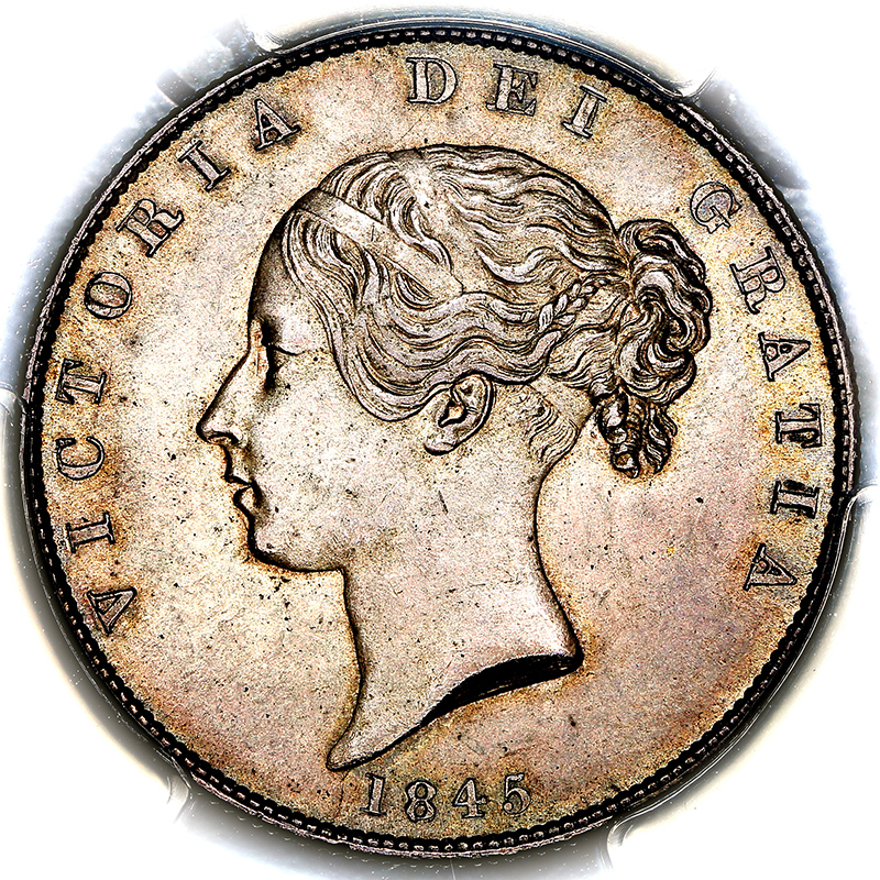 1845 Queen Victoria Halfcrown Jon Blyth
