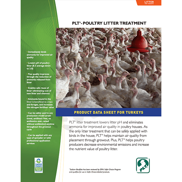 PLT Application Sheet for Turkeys JonesHamilton Ag