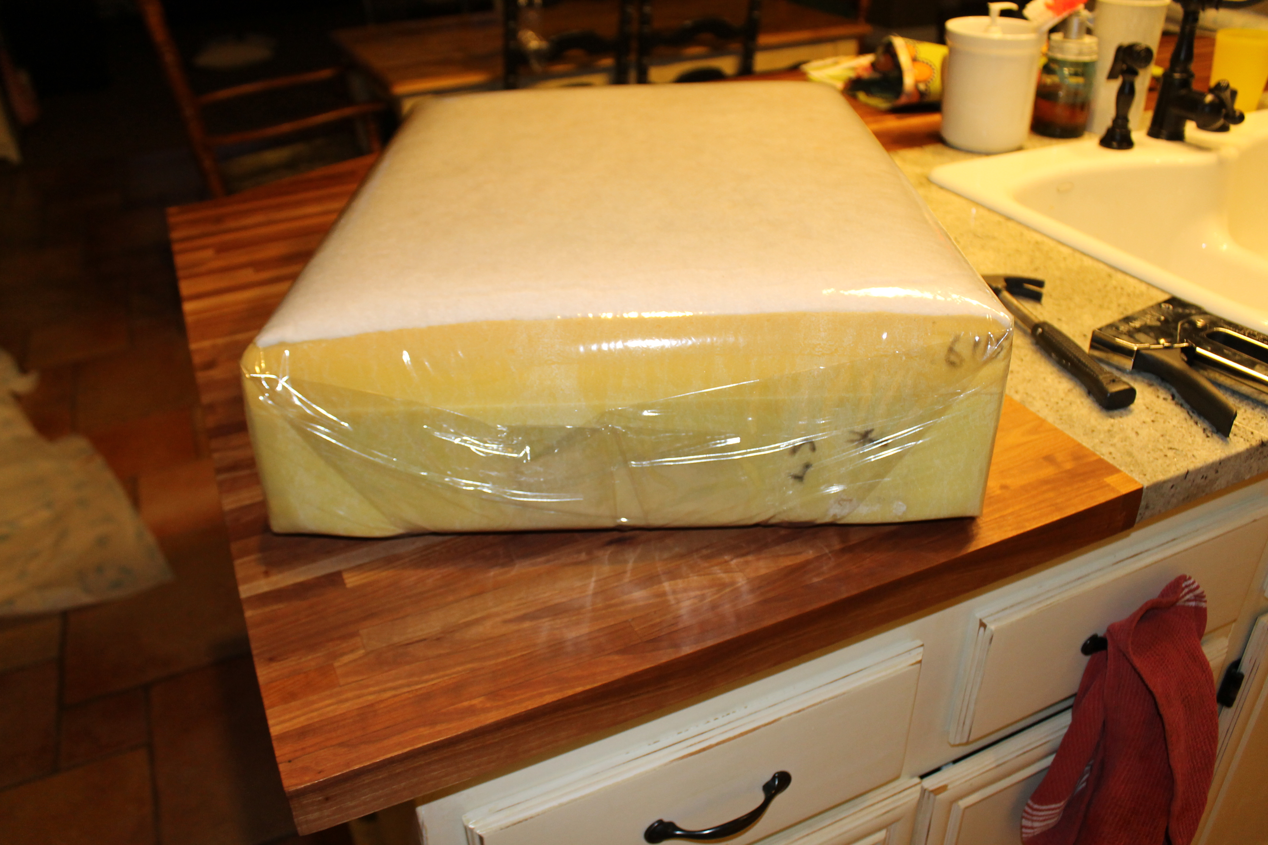 Easy, Almost No Sew Cushion Upholstery Jonesing2Create