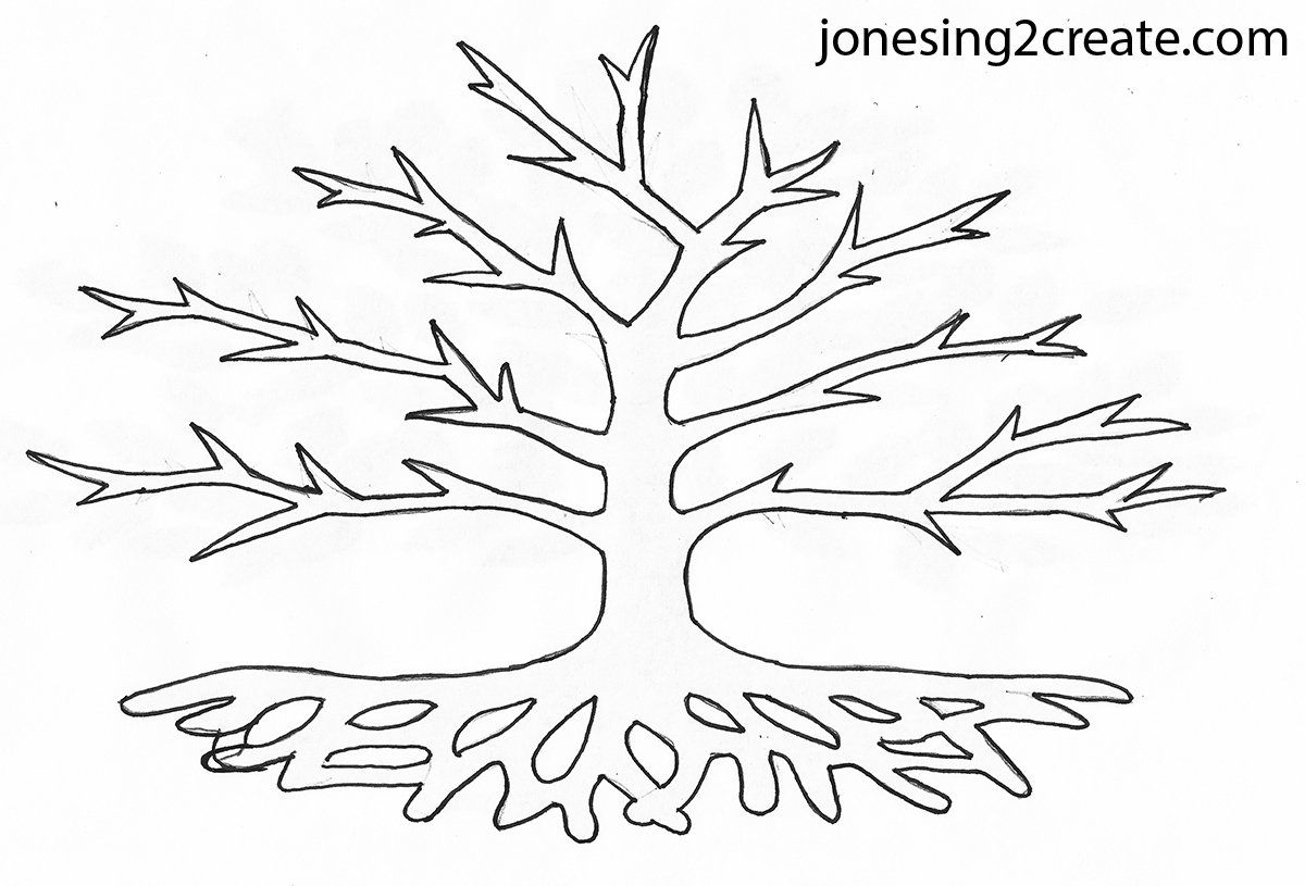 Felt Tree of Life Applique Jonesing2Create