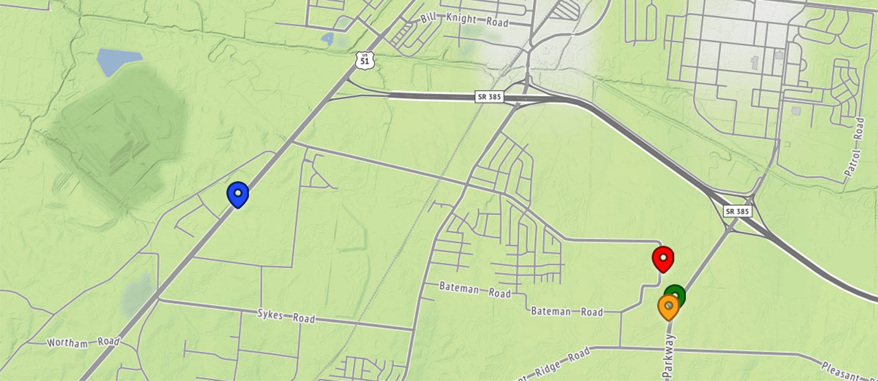 Jones Orchard has four locations in Millington, Tennessee.