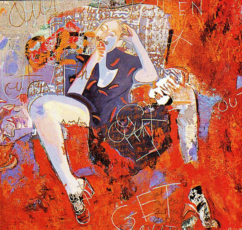 Joni Mitchell Get out of the Kitchen 2 paintings