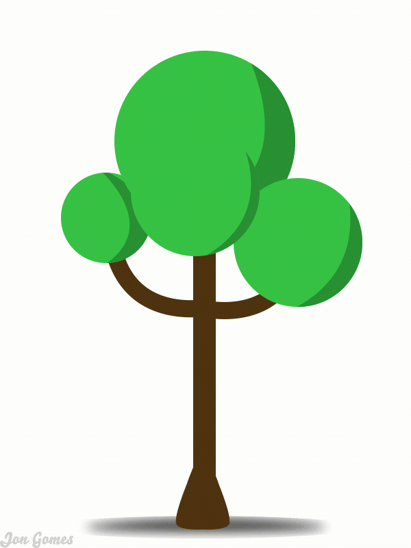 Tree Icon Animation  & Presentation Ready Shop Animations