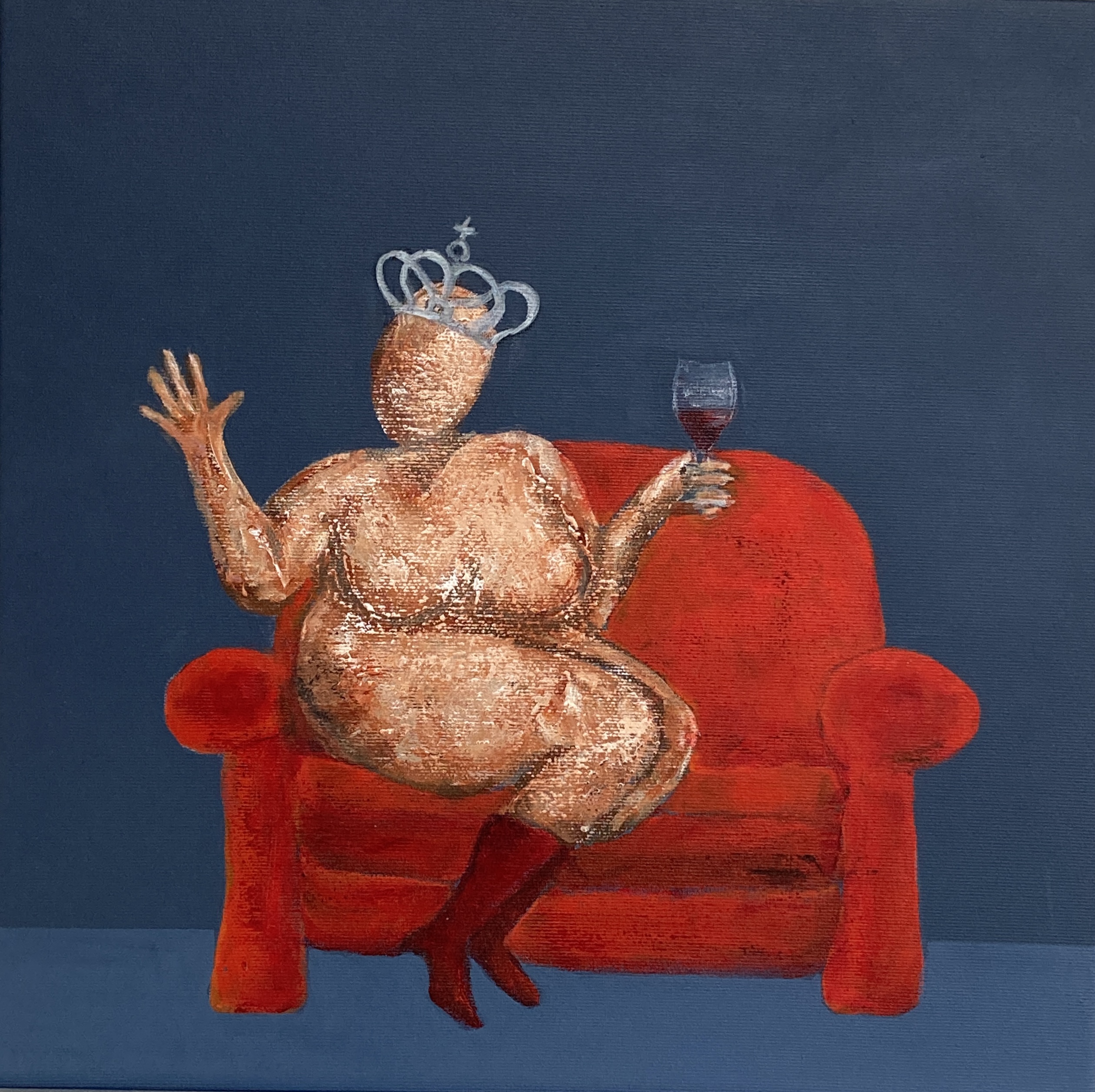 Lidt kongelig har man vel lov at være 40 x 40 cm