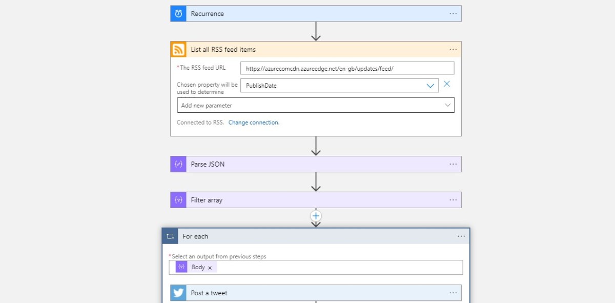 Automate Social Media Posts with Azure Logic Apps and an RSS Feed
