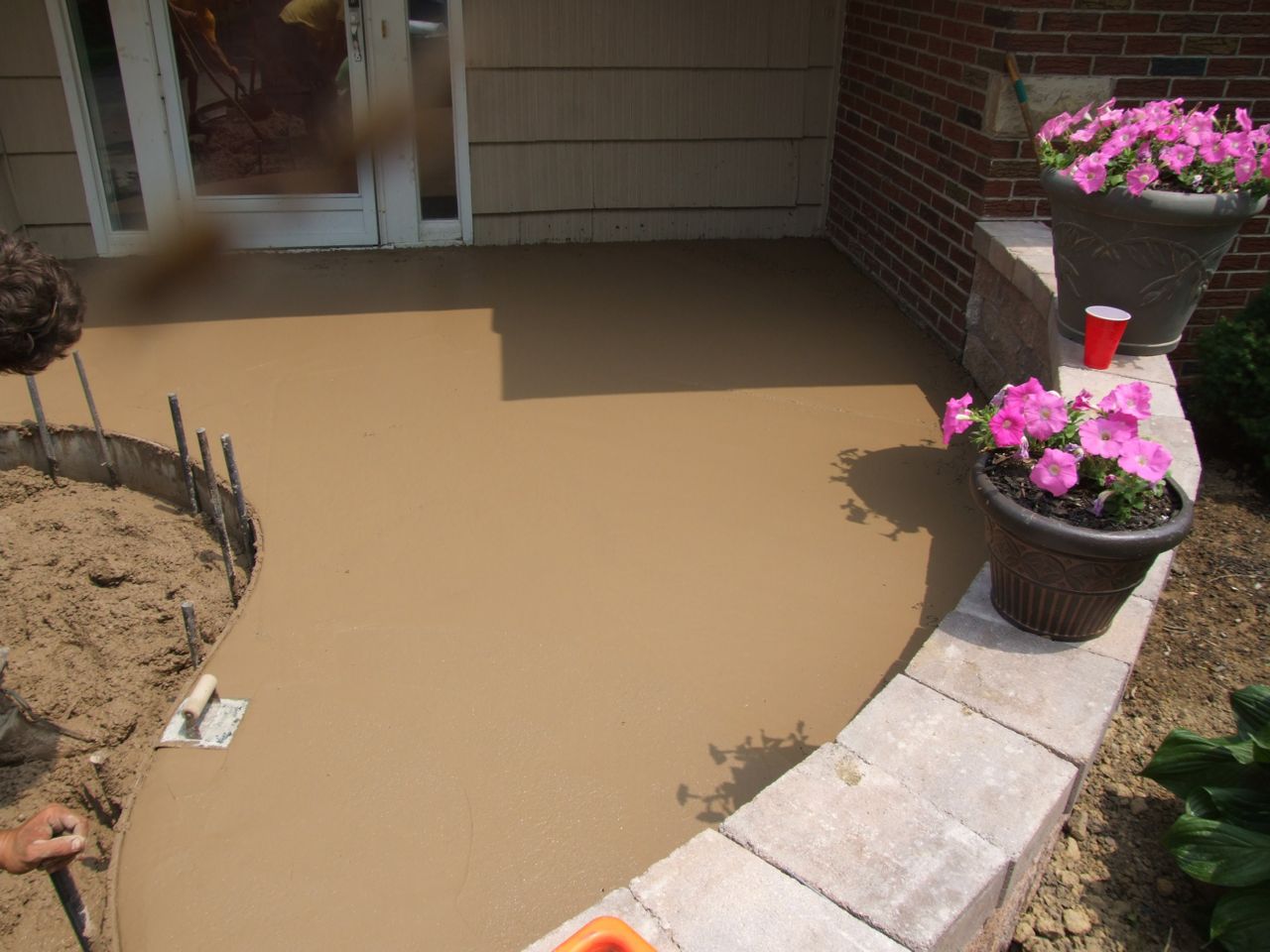 Pouring a stamped concrete front porch part 3 Jon Pohlman