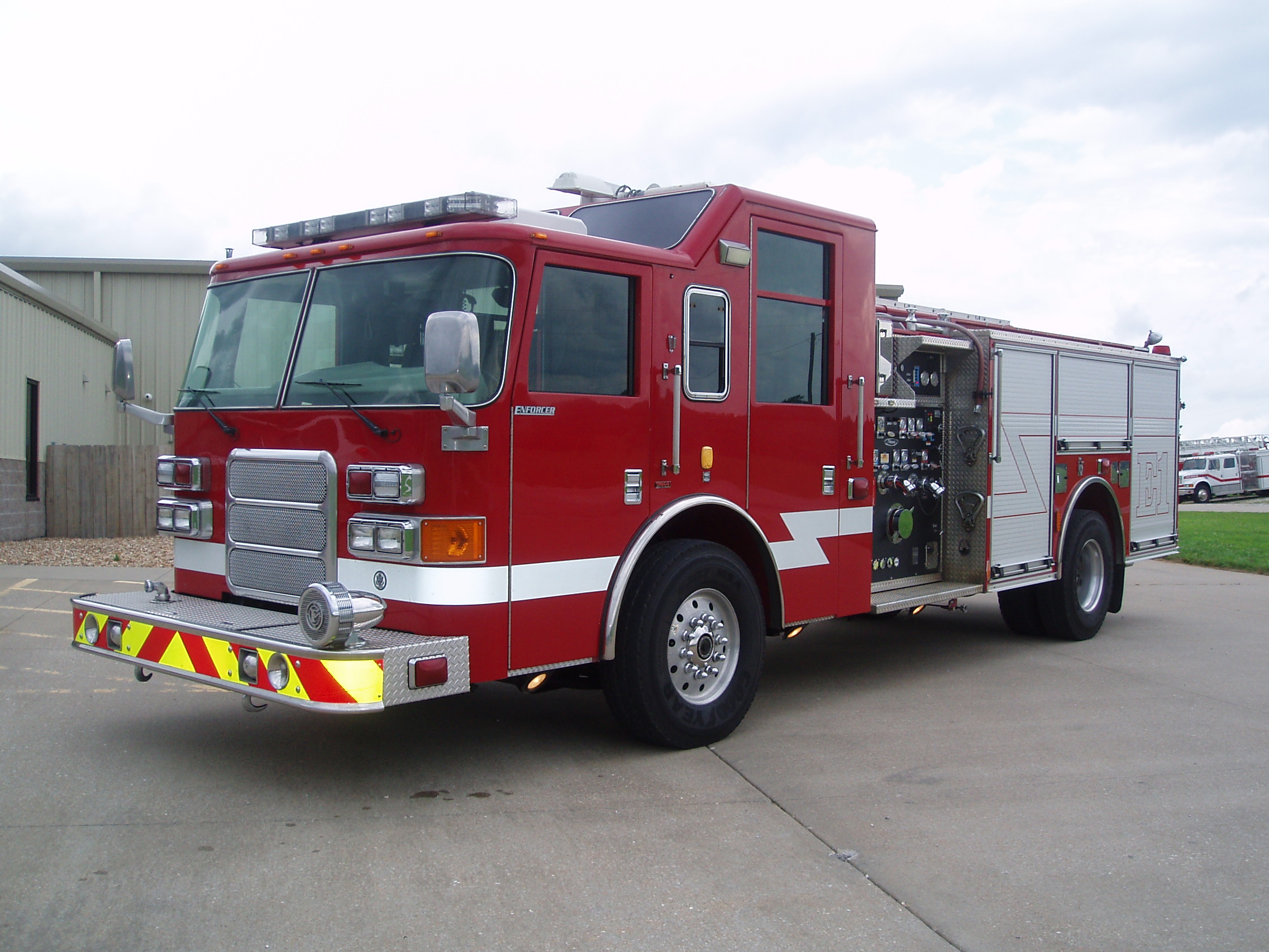 Pierce Enforcer Used Custom Pumper Truck