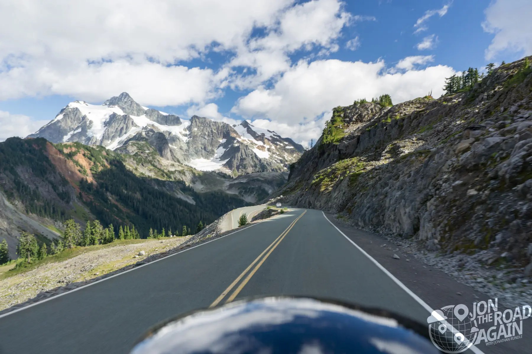 Riding Mount Baker Highway to Artist Point Jon the Road Again