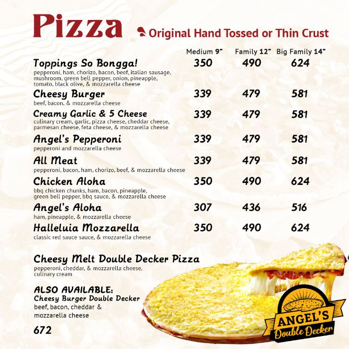 ANGEL'S PIZZA Heaven at your doorstep (Menu & Delivery)