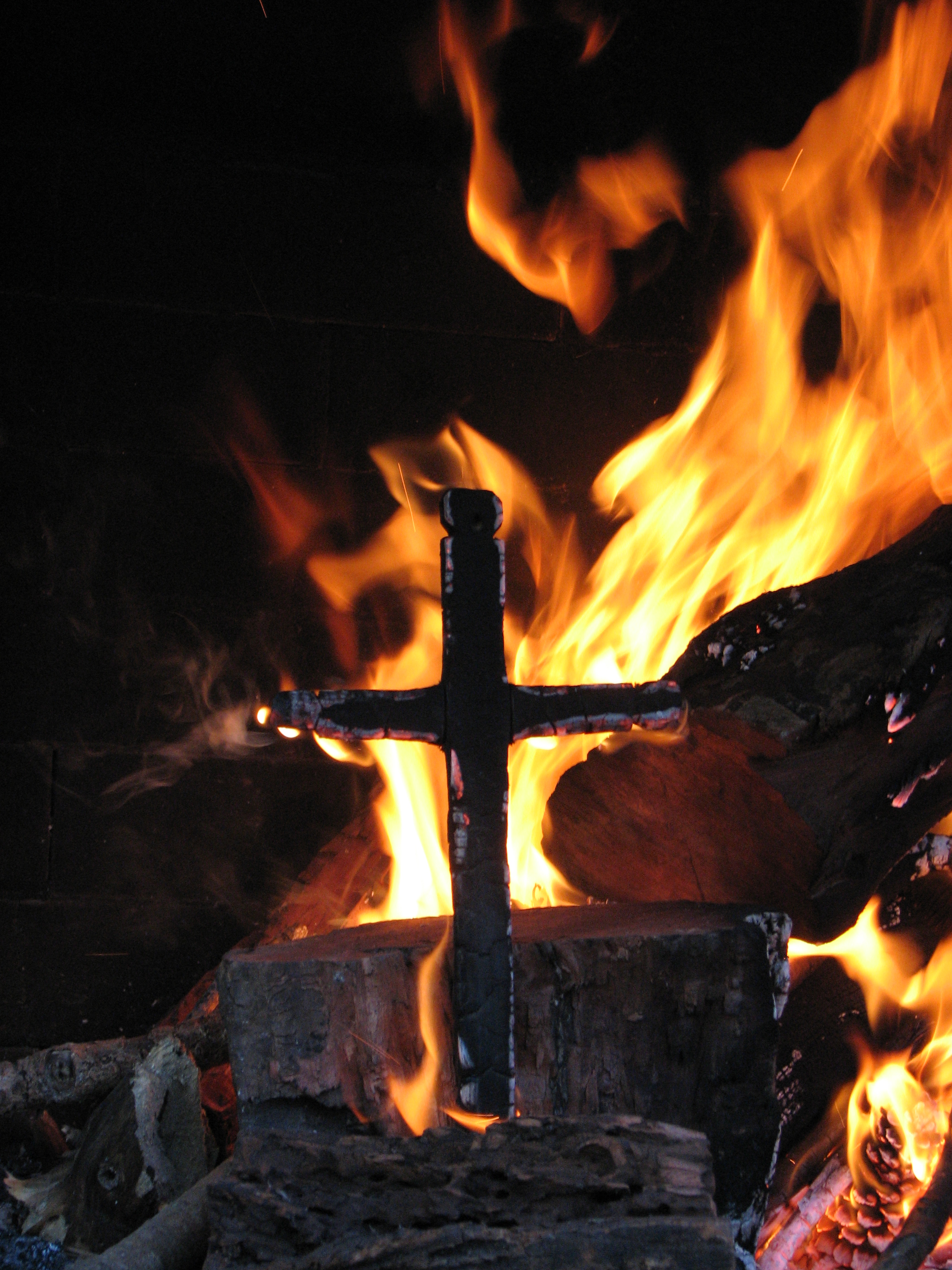 Free photo Burning Cross Ablaze, Aflame, Blaze Free Download Jooinn