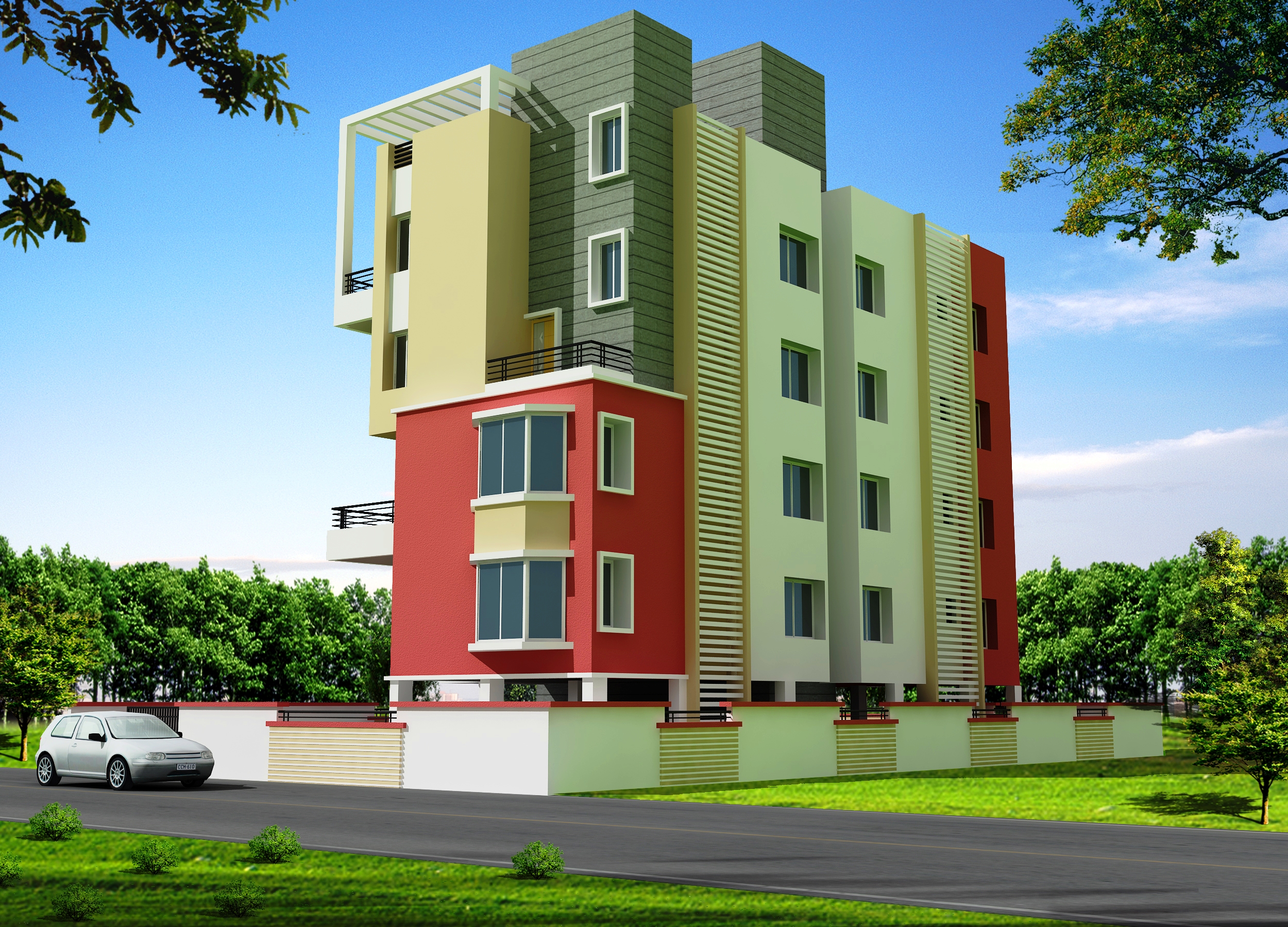 Free photo Flat Building Buildings, City, Corner Free Download