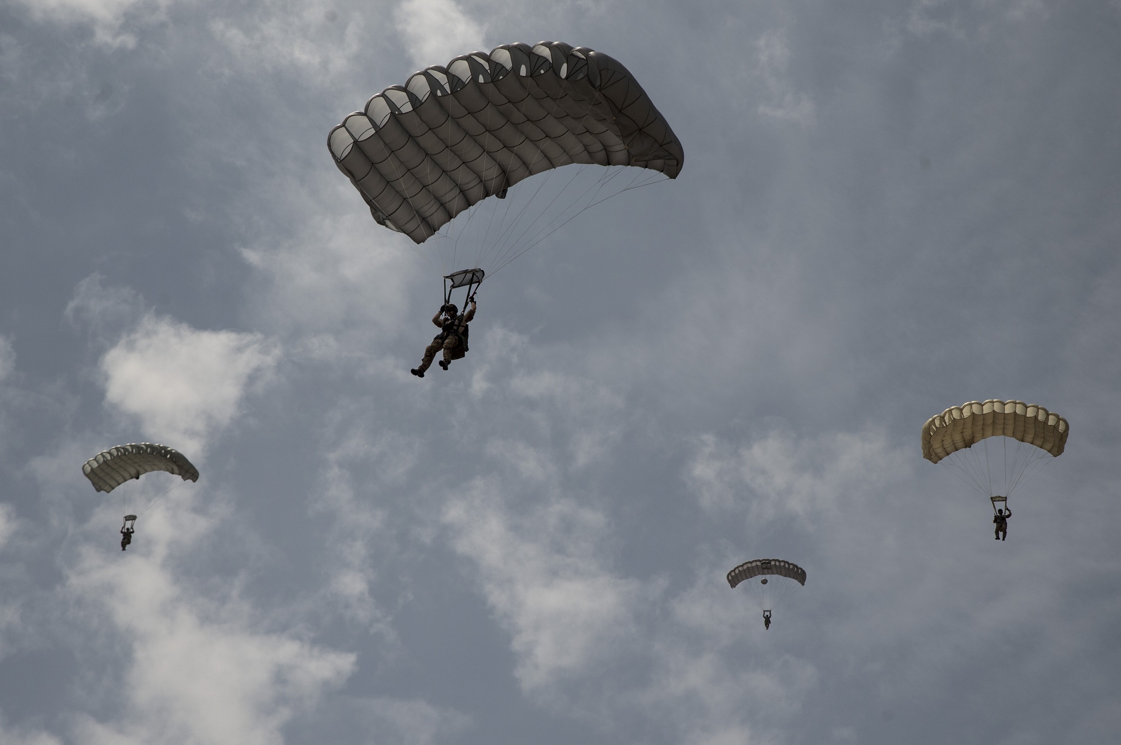 Free photo Parachute Jumping Activity, Exercise, Height Free