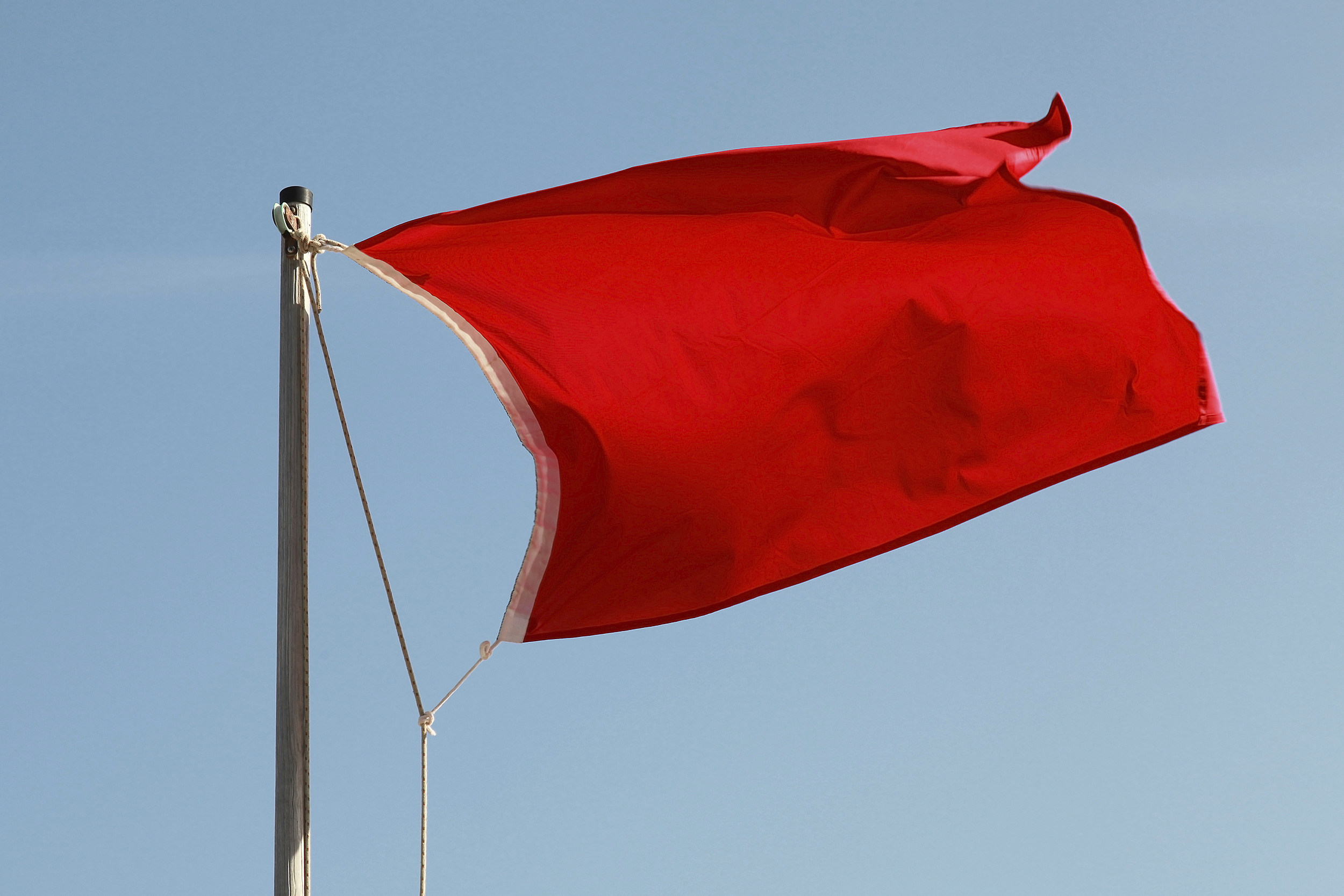Free photo Red Flag Warning Beach, Danger, Dangerous Free Download