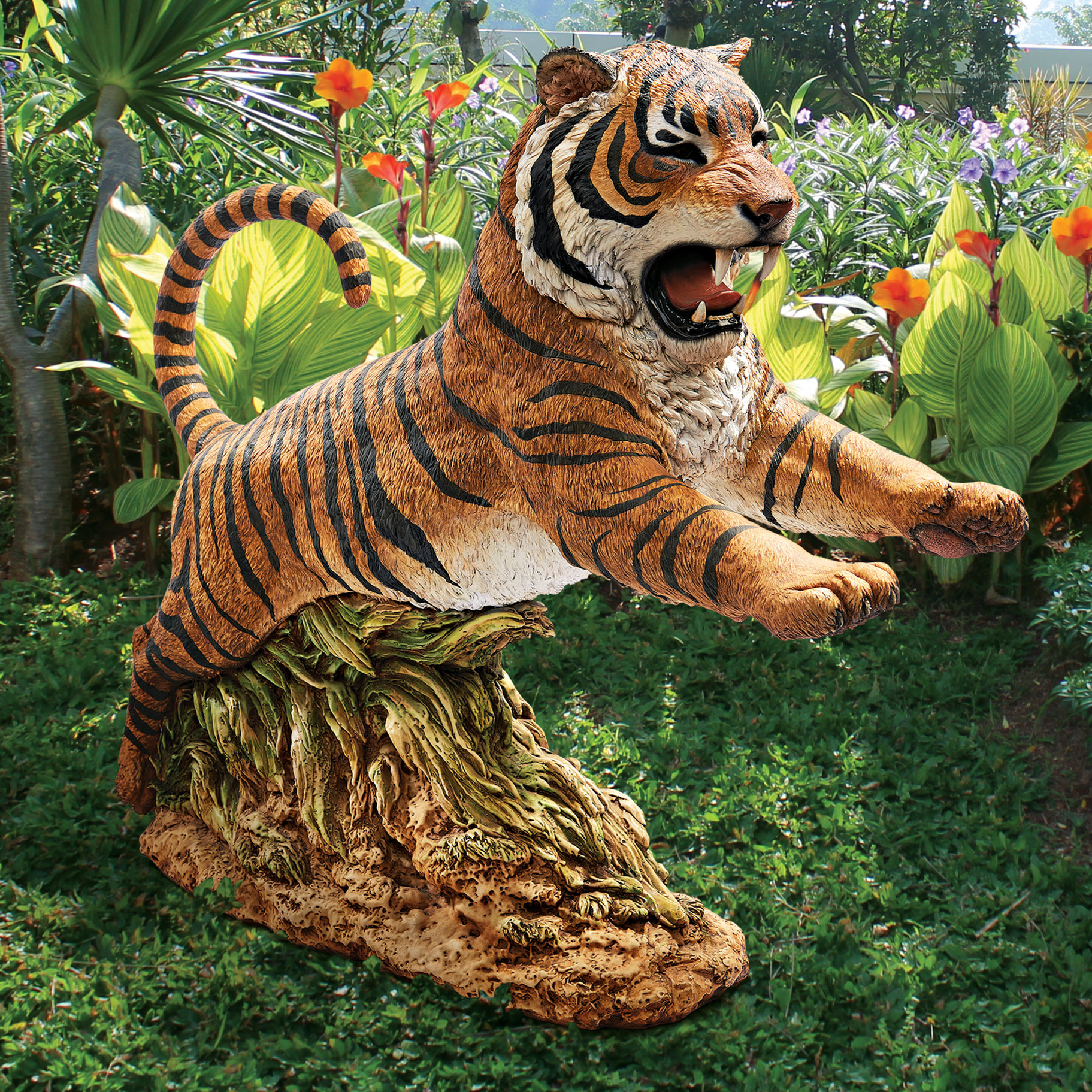 Free photo Tiger statue Clay, Crafted, Design Free Download Jooinn