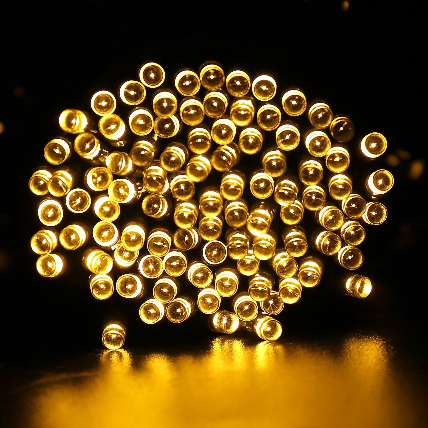 Free photo Yellow String Lights Blur, Night, Luminescence Free