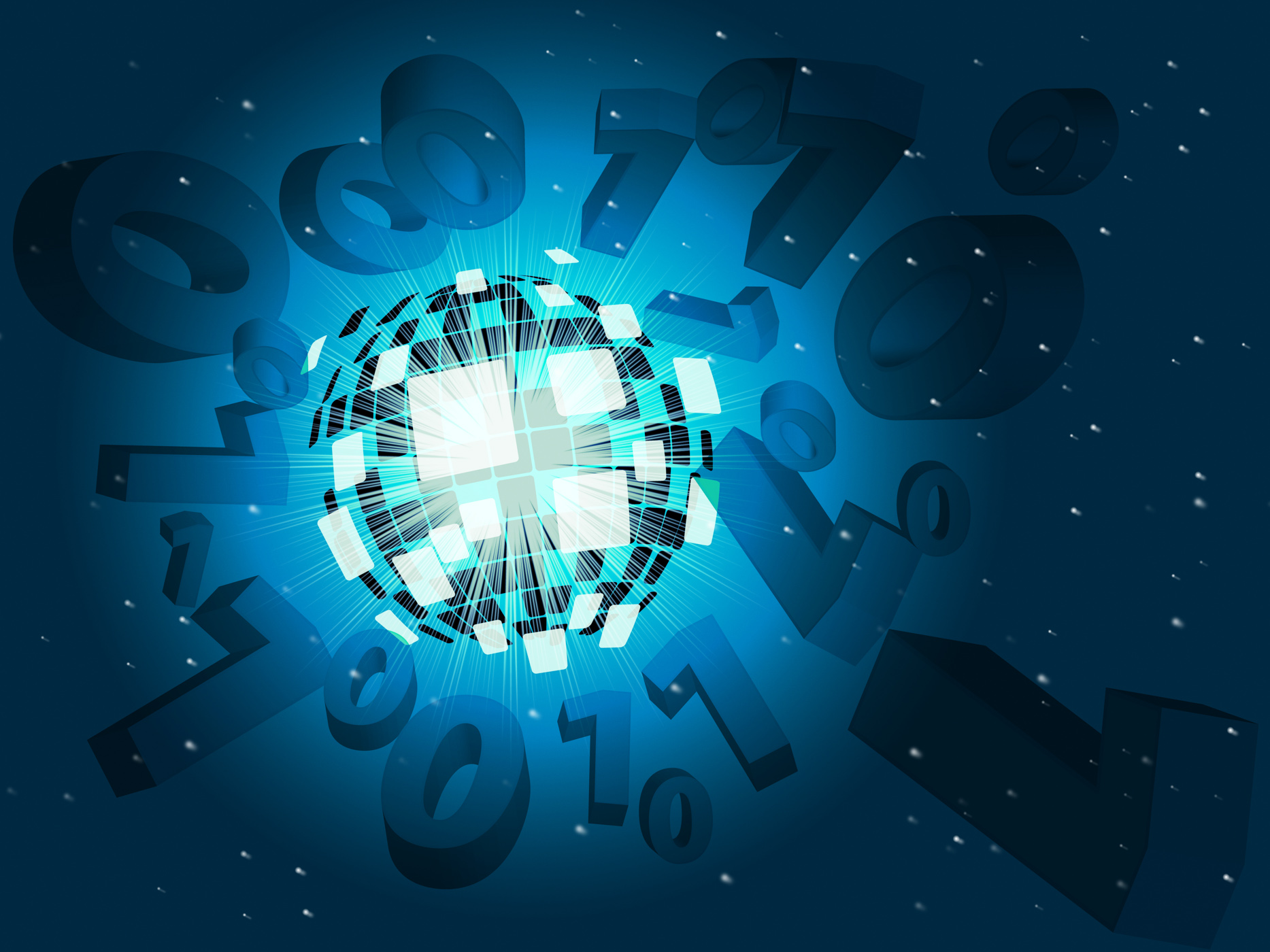 Free photo Zero One Background Means Binary Matrix And Information