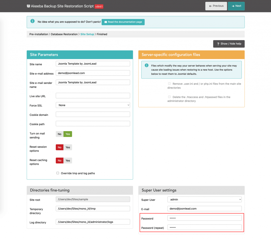 How to install Joomla Quickstart Package