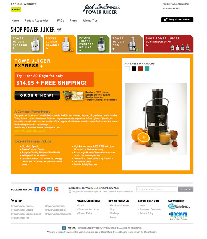 Jack LaLanne's Power Juicer Joon Park