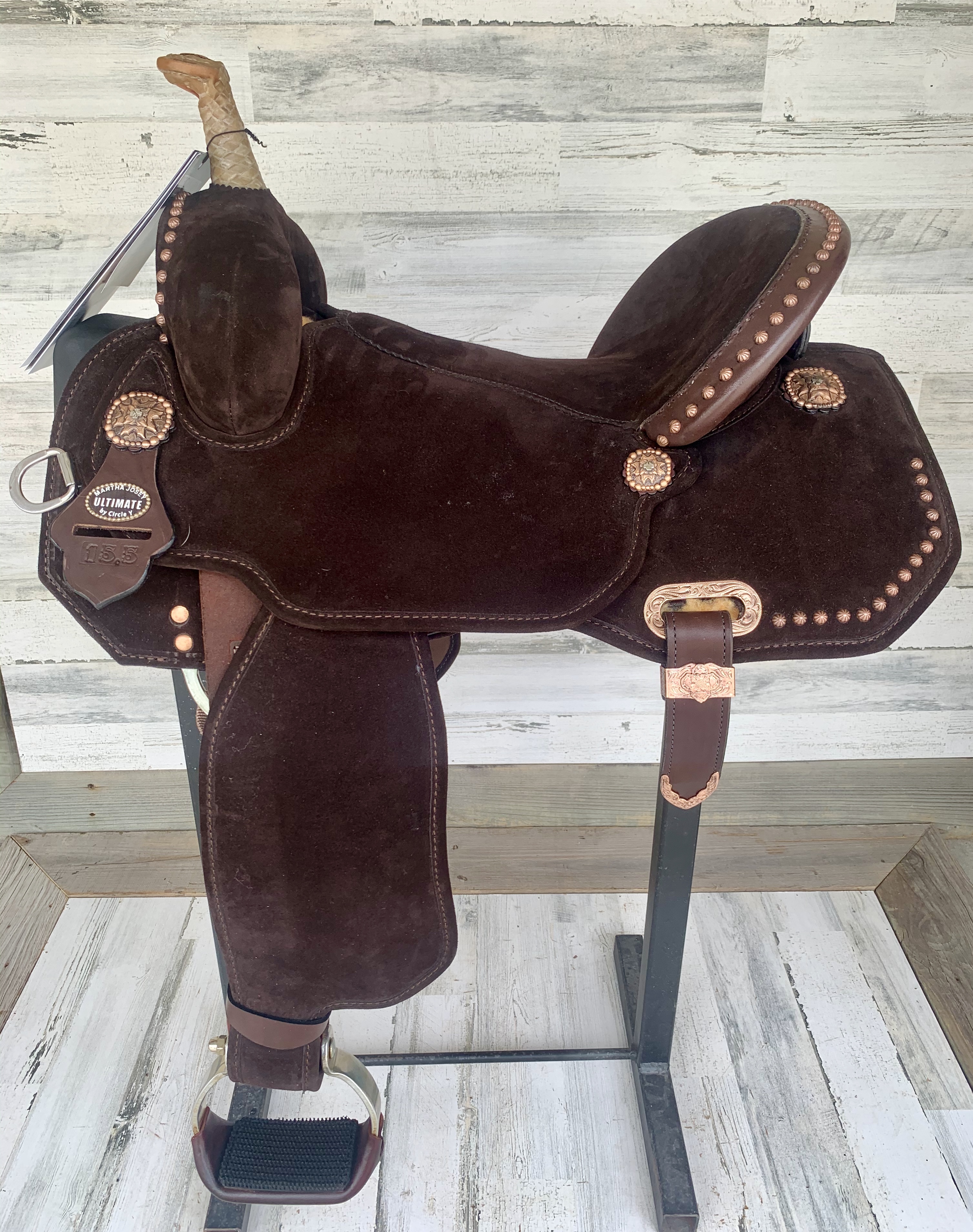 Circle Y Martha Josey Lightweight Lightspeed Barrel Saddle Jopps Tack