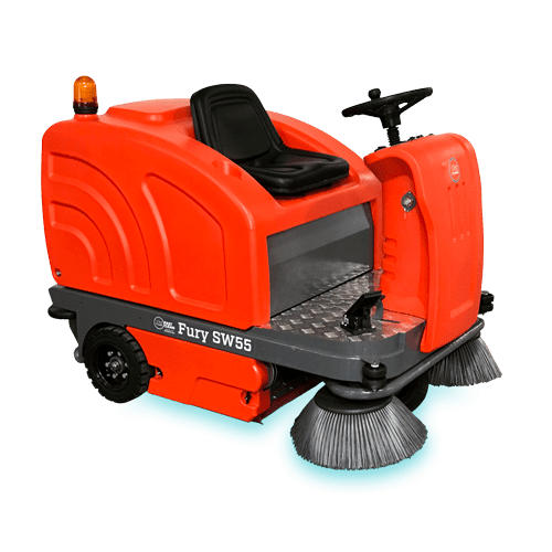 Fast Clean Fury SW55 Rider Floor Sweeper Jordan Power