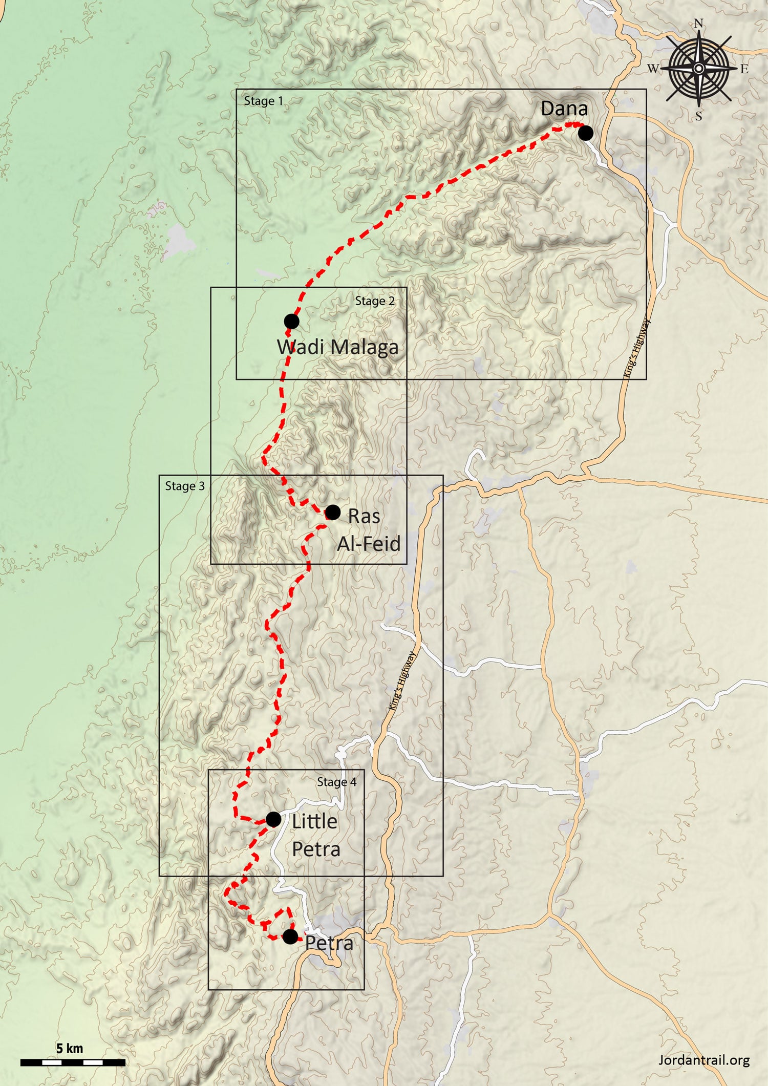 Jordan Trail Dana to Petra
