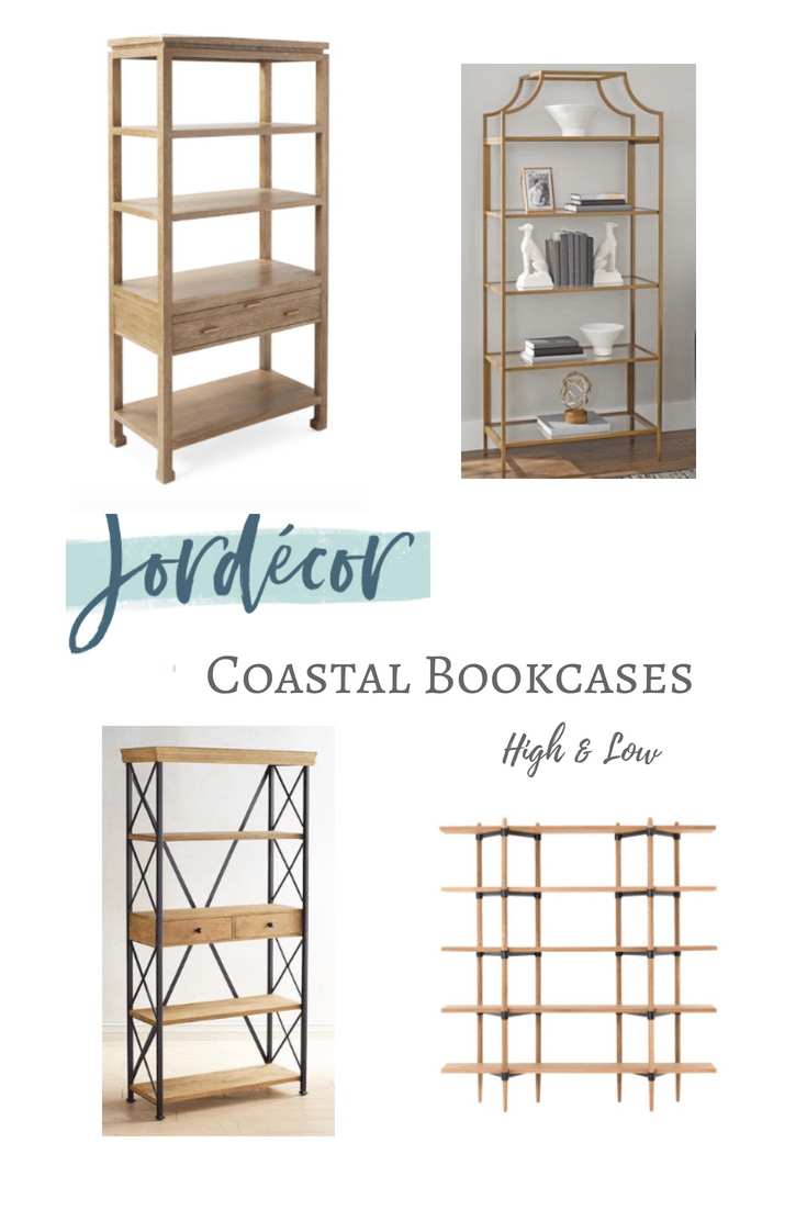 Coastal Bookcase's High & Low Jordecor