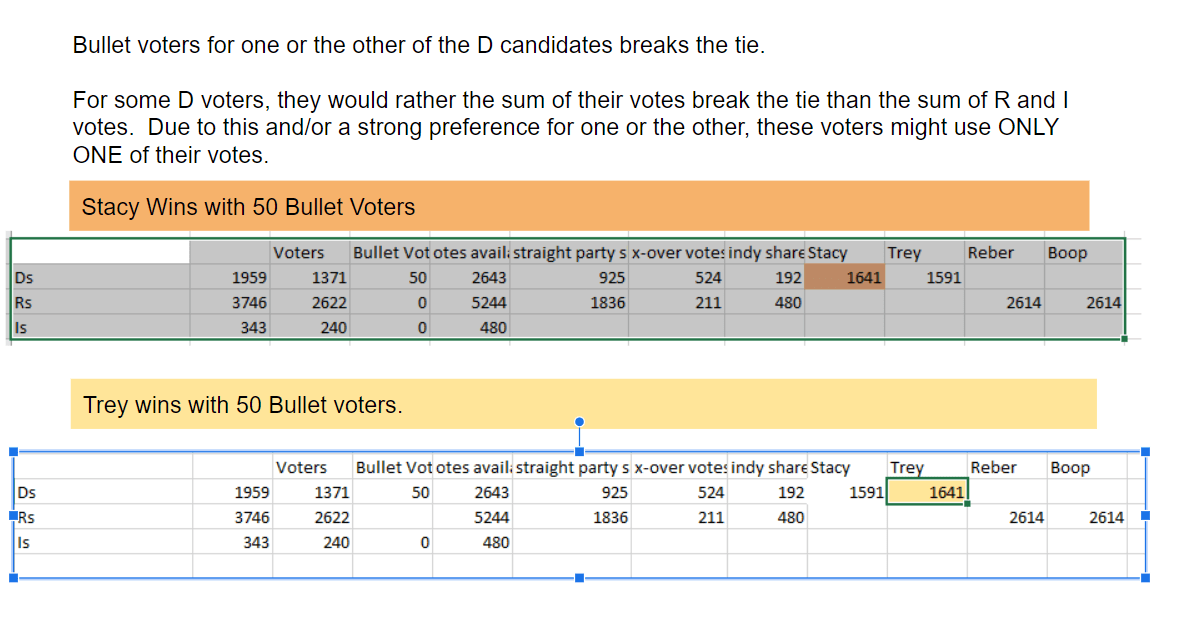 Strategic Voting 101 Bullet Voting in Two Elections in Union County