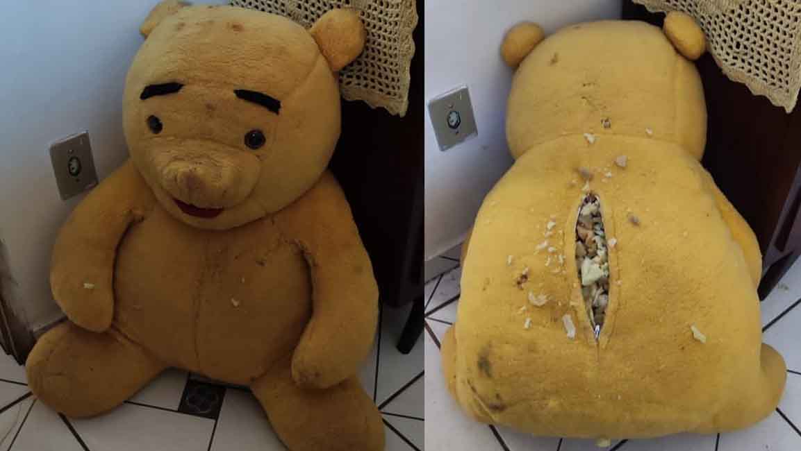 Polícia prende traficante que escondia drogas em urso de pelúcia