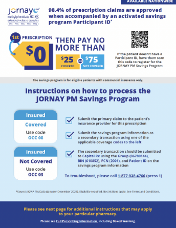 JORNAY PM® (methylphenidate hydrochloride)