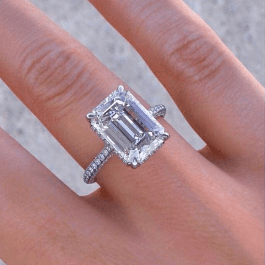 Emerald Cut Diamond Rings J.ortman Jewelry
