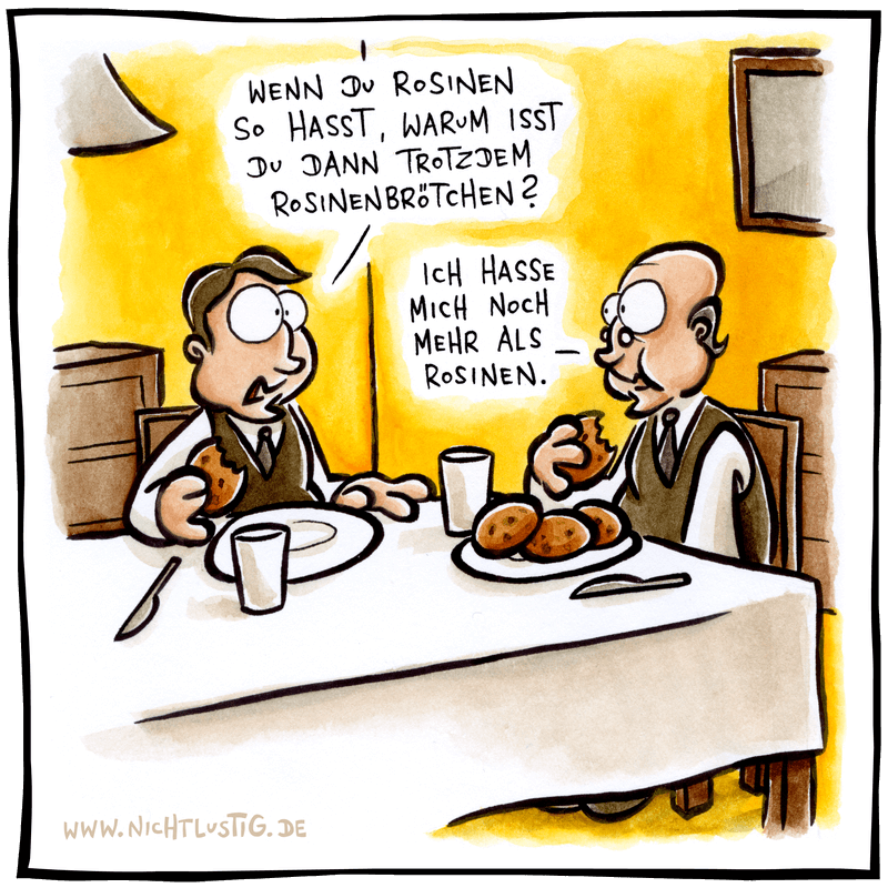 NICHTLUSTIGCartoon ROSINEN