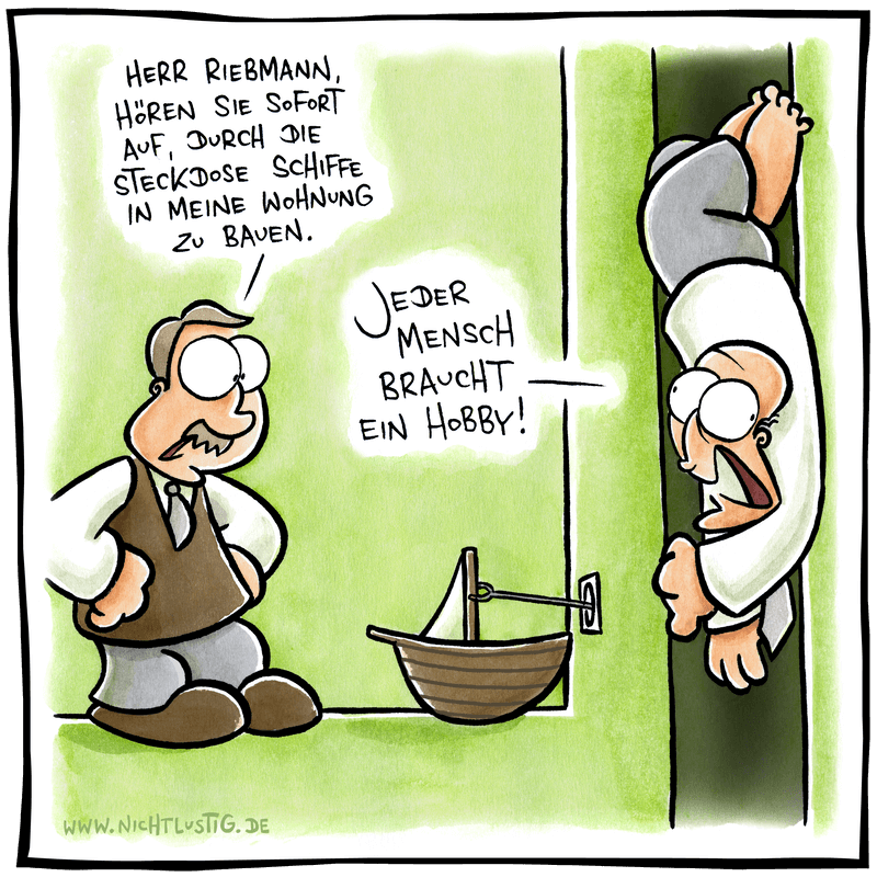 NICHTLUSTIGCartoon SCHIFFE